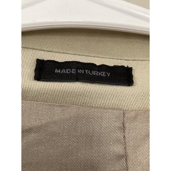 Express Design Studio Men's Sport Coat Blazer Two Button Beige Cotton size 44 R - Picture 4 of 8